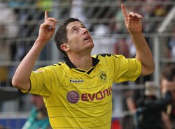 Zobacz bramkę Lewandowskiego w meczu z Freiburgiem