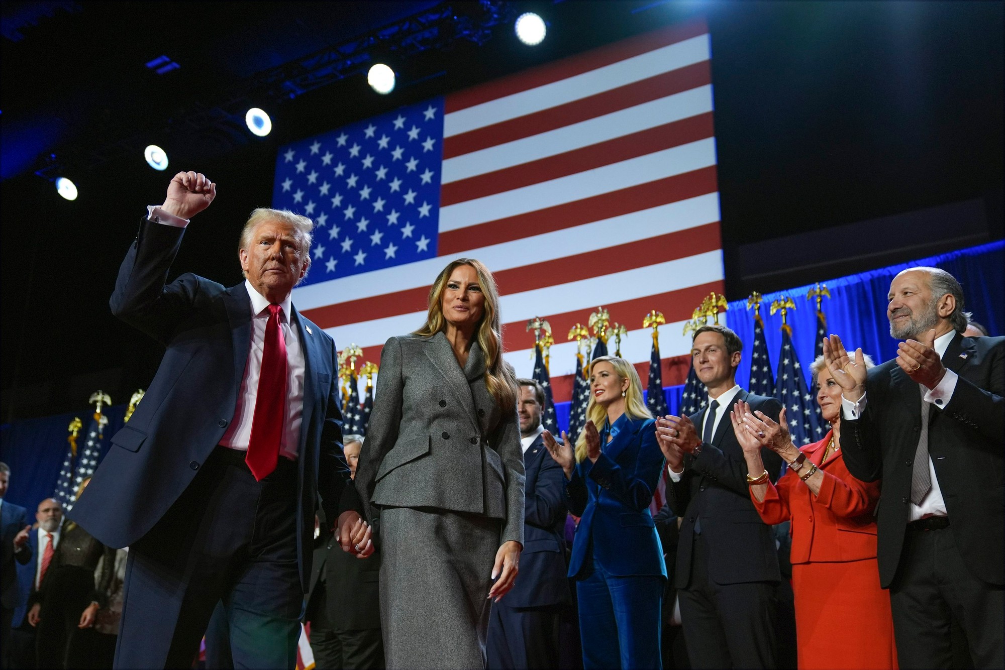 Staronový prezident USA Donald Trump a manželkou Melanie.