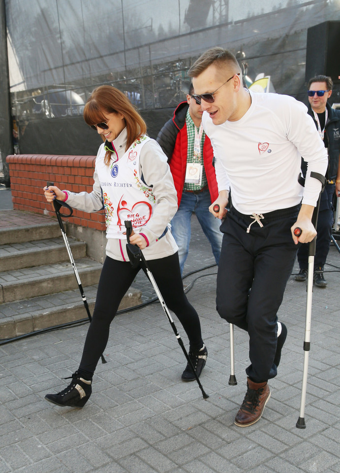 Marcin Mroczek i jego żona Marlena Muranowicz, 2015 r. 