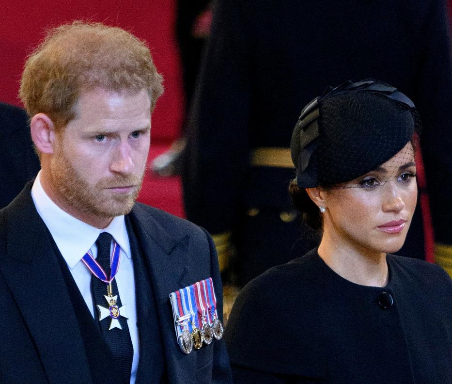 Harry és Meghan még a múlt héten a koporsónál virrasztott Fotó: Northfoto