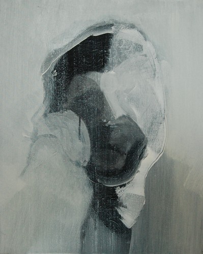 'Szkice do portretu 36', Cezary Bednarczyk, olej na płótnie, 50x40 cm