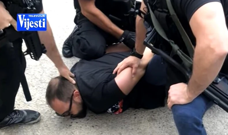 Mario Milošević prilikom hapšenje