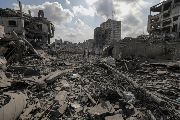 Zniszczenia w strefie Gazy