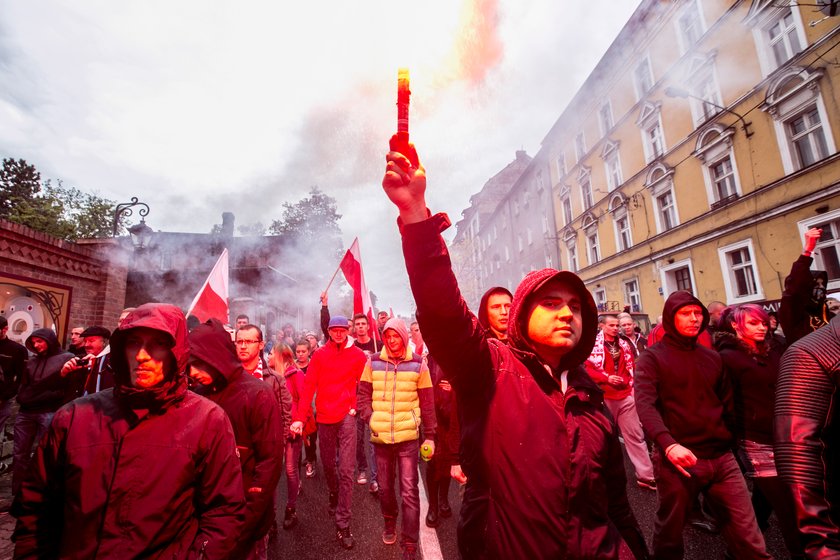 Marsze przeciw imigrantom. Tłumy w Katowicach