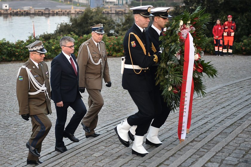 Poranne uroczystości na Westerplatte