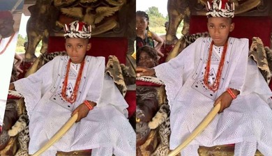 10-year-old boy crowned as king in Nigeria’s Anambra state