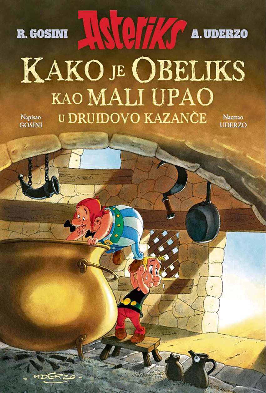 Kako je Obeliks kao mali upao u druidovo kazanče; Autori: Gosini/ Uderzo; Format: 210 x 290 mm; Broj strana: 34; Povez: Tvrd; Kolor; Izdavač: Čarobna knjiga