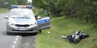 To wyglądało naprawdę groźnie! Sarna wybiegła motocykliście pod koła. Jakie skutki wypadku?