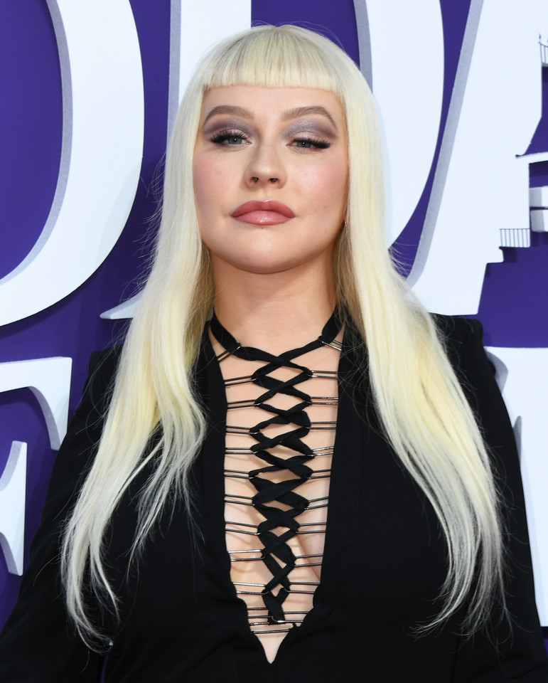 Christina Aguilera na premierze filmu "Rodzina Addamsów"