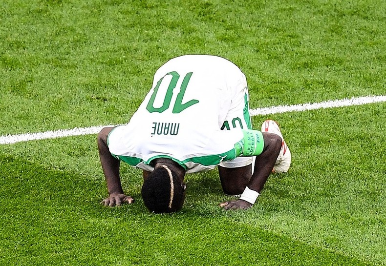 Sadio Mane is openly muslim