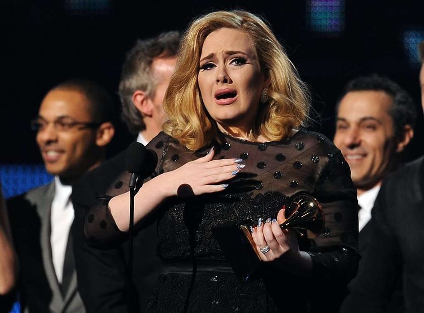 Wygłupy Adele na rozdaniu nagród Grammy