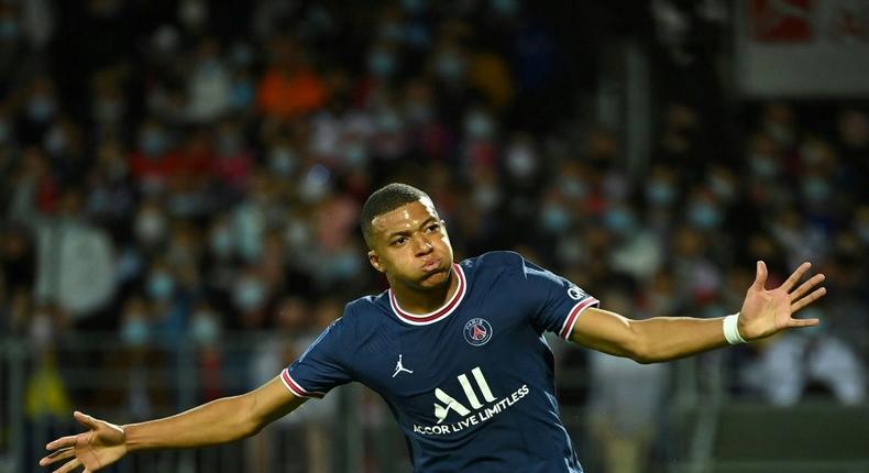 Kylian Mbappe has won every club trophy possible apart from the Champions League at Paris Saint-Germain Creator: LOIC VENANCE
