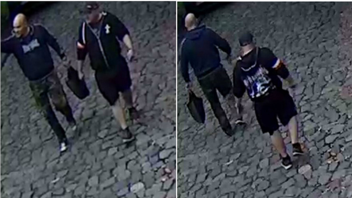 W weekend policja opublikowała zdjęcia podejrzanych, teraz prezentuje materiał wideo. Widać na nim dwóch mężczyzn, którzy są podejrzani o wybicie szyb w mieszkaniu Michała Tuska.
