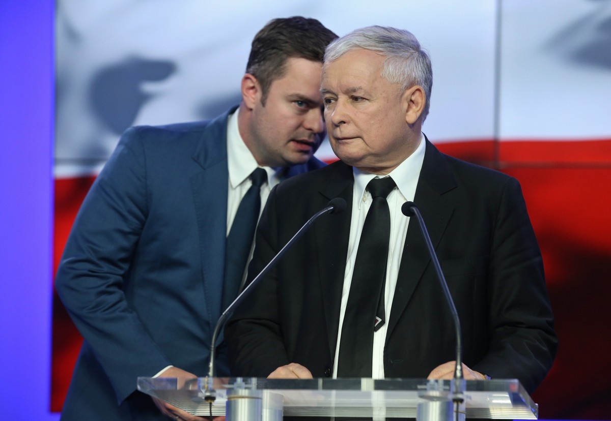 Adam Hofman i Jarosław Kaczyński