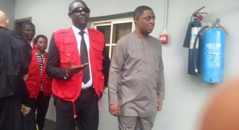 Former aviation minister, Femi Fani-Kayode appears in court on June 28, 2016