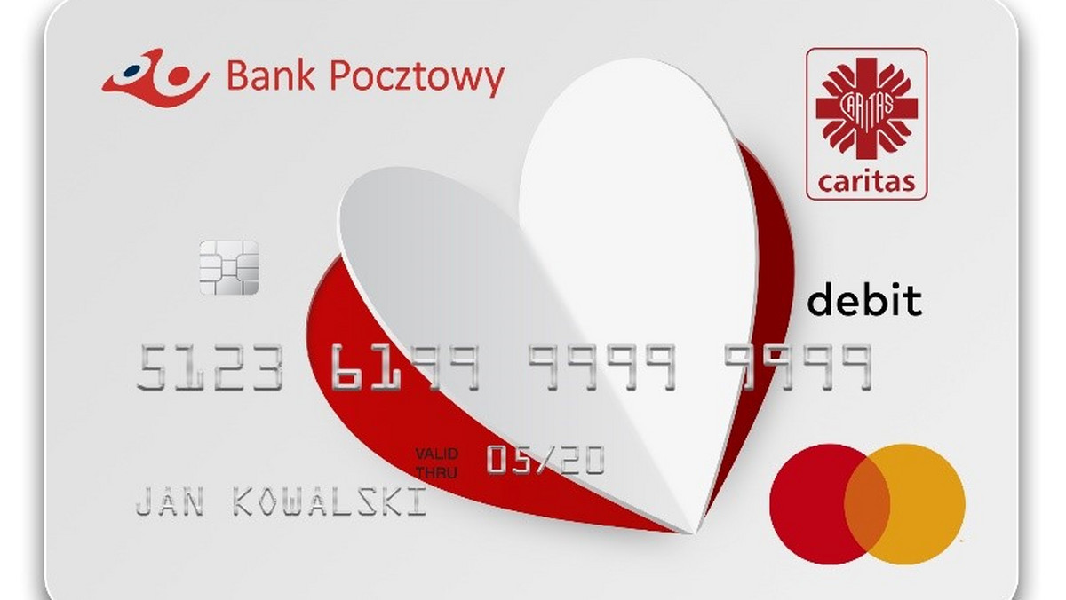 Klienci Banku Pocztowego od teraz mogą korzystać z nowej karty Mastercard, dzięki której dokonując codziennych płatności bez dodatkowego wysiłku mogą wspierać osoby w potrzebie, objęte pomocą w ramach przygotowanego przez Caritas Polska, Bank Pocztowy i Mastercard programu Uratuję Cię.