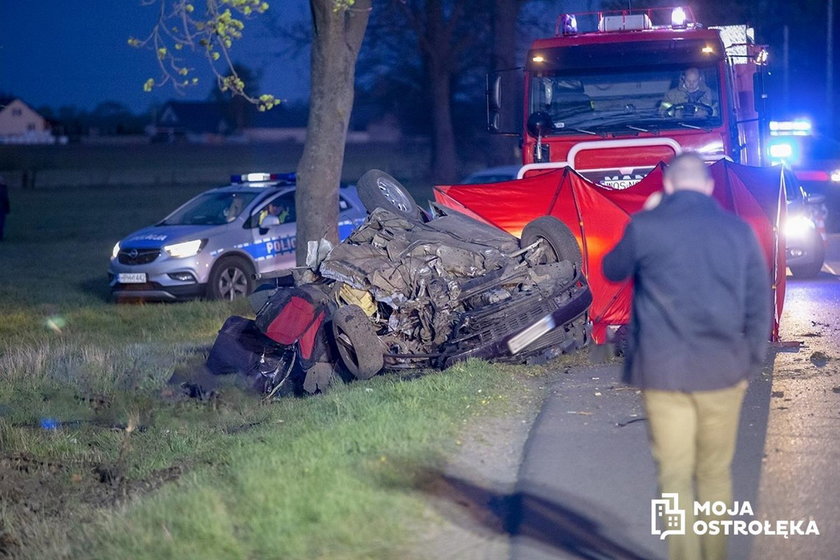 Tragiczny wypadek pod Ostrołęką. Nie żyją trzy osoby