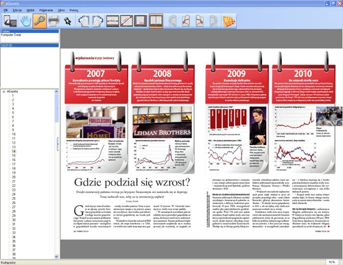 Program eGazety Reader w wersji dla PC nie jest specjalnie wygodny... Z drugiej strony, zadziwia wygodą w wersji na urządzenia mobilne Apple (poniżej)