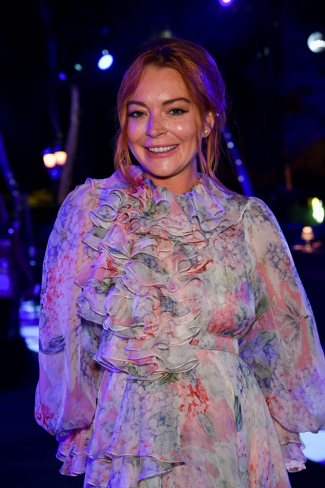 Lindsay Lohan na imprezie w Cannes