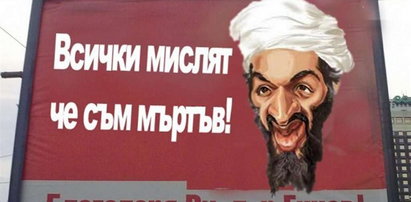 Chirurg reklamuje się twarzą bin Ladena!