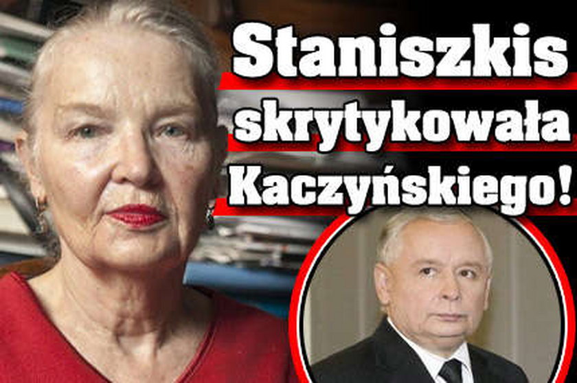 Staniszkis skrytykowała Kaczyńskiego!