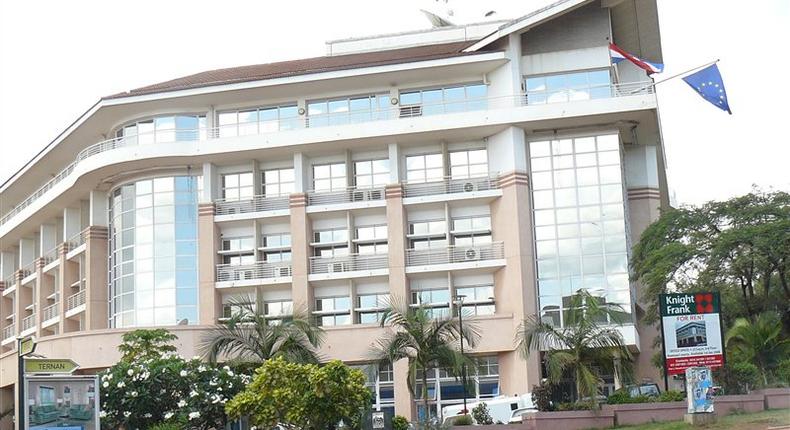 Kampala University building in Kansanga