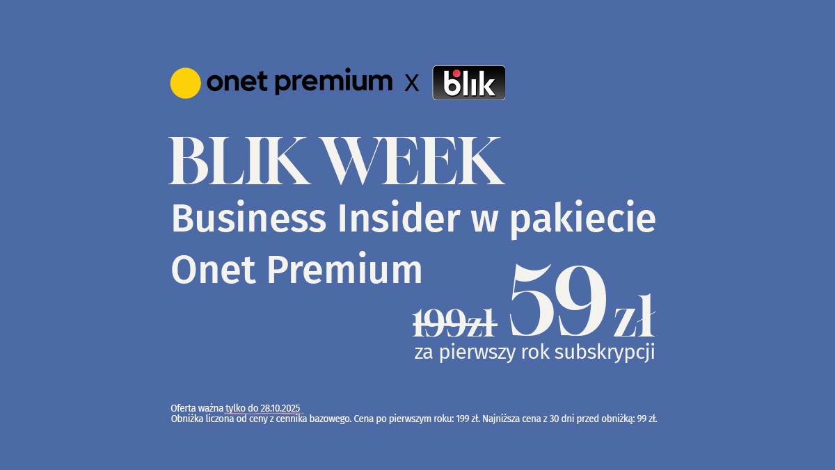 BLIK WEEK w Business Insiderze i Onet Premium. Ostatnie dni oferty specjalne [AUTOPROMOCJA]