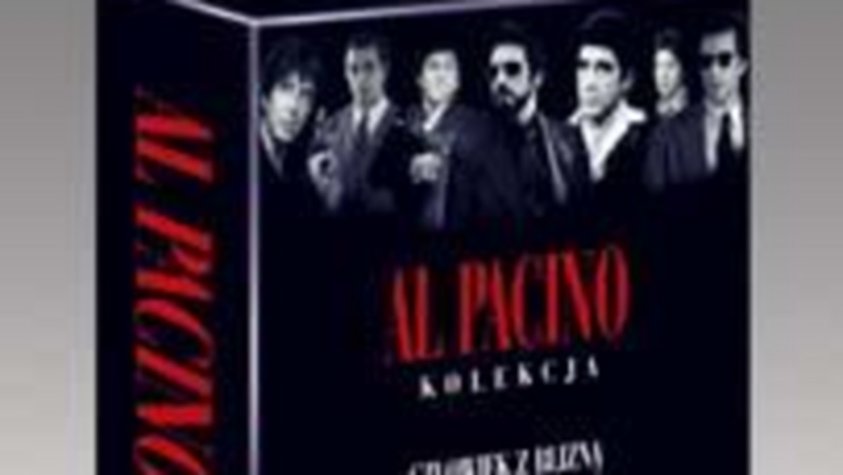 Cztery niezapomniane role Ala Pacino w jednej Kolekcji DVD: "Człowiek z blizną", "Życie Carlita", "Morze miłości" i "Zapach kobiety".