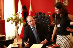 Paweł Adamowicz i Aleksandra Dulkiewicz