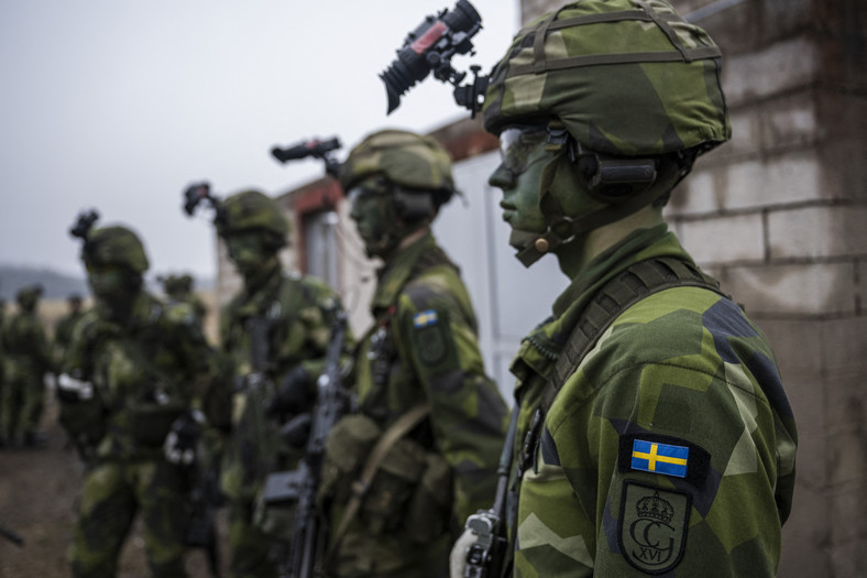 Ćwiczenia szwedzkich żołnierzy, luty 2024 r.