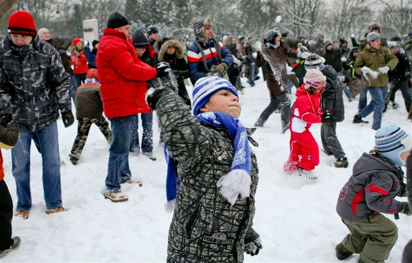 Bitwa na śnieżki w Poznaniu. Zdjęcia!