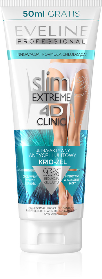 Eveline Cosmetics Slim Extreme 4D Clinic ULTRA-AKTYWNY ANTYCELLULITOWY KRIO-ŻEL