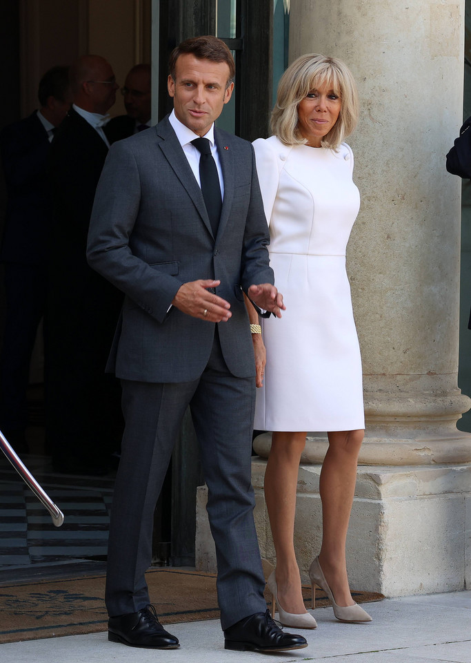 Brigitte i Emmanuel Macron w Paryżu