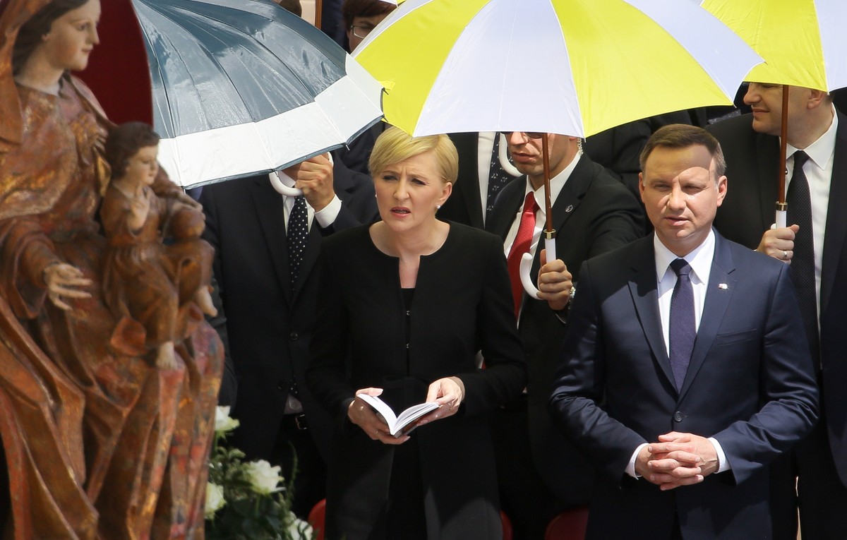 Prezydent pozdrowił wolontariuszy, którzy biorą udział przy organizacji ŚDM