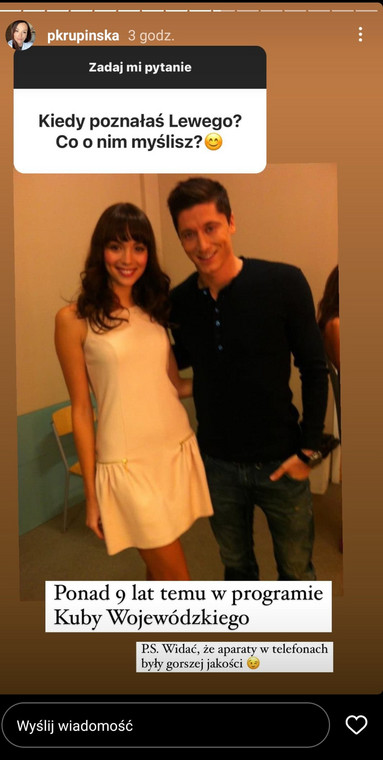 Paulina Krupińska i Robert Lewandowski 9 lat temu