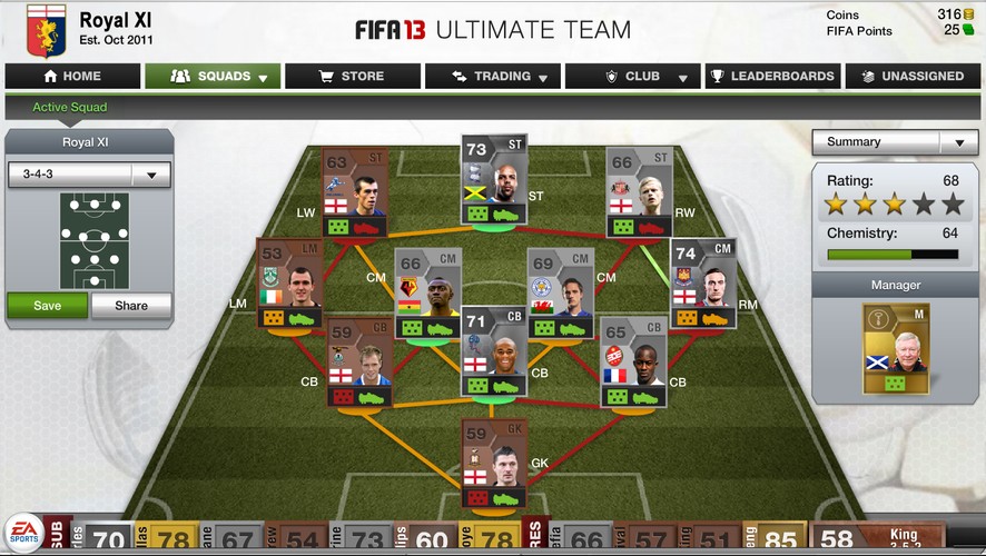 <b>2. FIFA 13</b>
<br><br>
Sterowanie nie jest tak wygodne, jak w przypadku konsolowej wersji, ale FIFA na iPadzie również sprawia wielką frajdę.