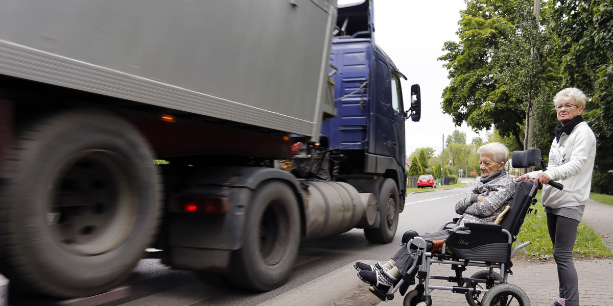 Mieszkańcy Gliwic nie chcą tirów