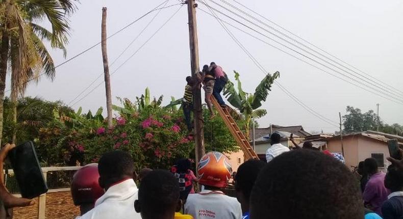 Man dies on ECG pole in Kpando