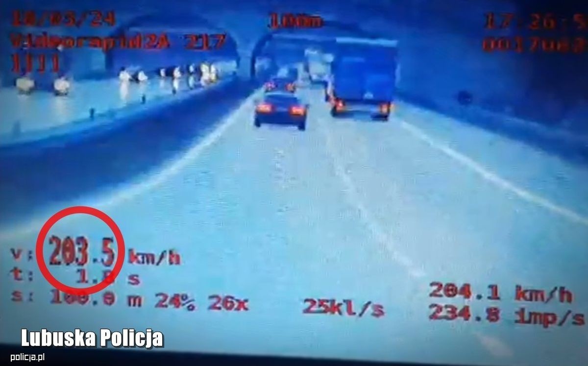 Pędził ponad 200 km/h drogą ekspresową S3. Kwota mandatu musiała zaboleć