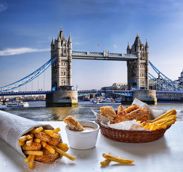 Fish and chips (ryba z frytkami) - brytyjski przysmak