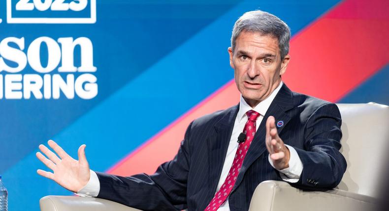 Former Trump administration official Ken Cuccinelli speaking at an event in Atlanta, Georgia on August 23, 2023.Megan Varner/Getty Images
