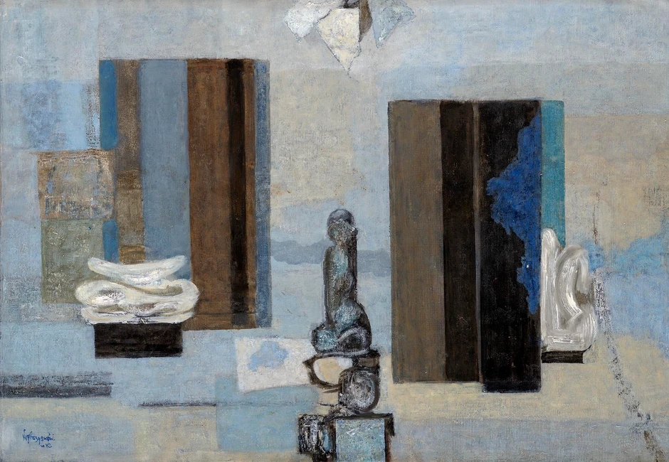 Nedeljko Gvozdenović, Atelje sa dva paravana, 1972