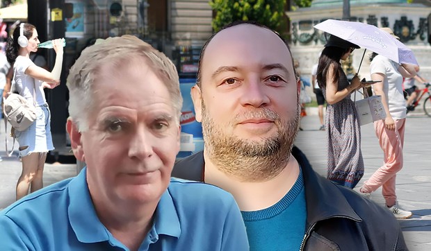 Meteorolog Ivan Ristić i meteorolog amater Marko Čubrilo 