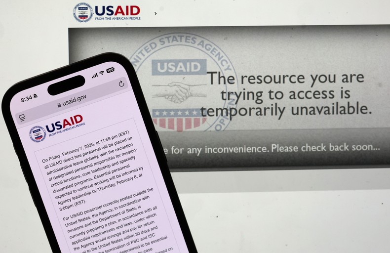 The Trump administration directed all USAID direct hire personnel, with some exceptions, to be placed on leave — effectively shutting down a swath of the agency.Illustration by Justin Sullivan/Getty Images