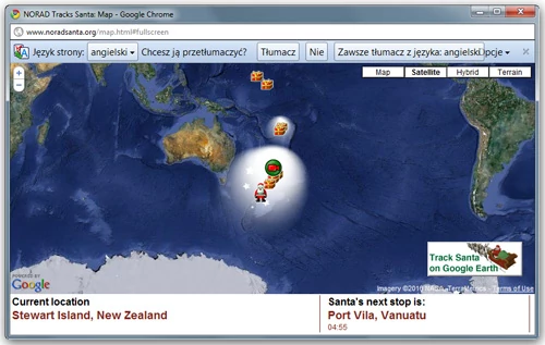 Święty w drodze z Nowej Zelandii na Vanuatu