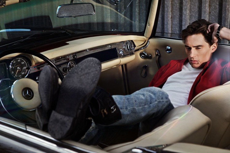 Kamil Stoch i Mercedes 280 SL