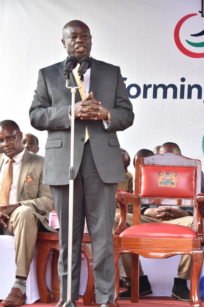 DP Rigathi Gachagua speaking in Nyeri where he had gone to launch a free Public WiFi Hotspot at Nyeri Open Market