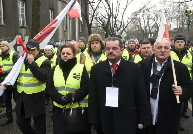 Rolniczy protest w Warszawie