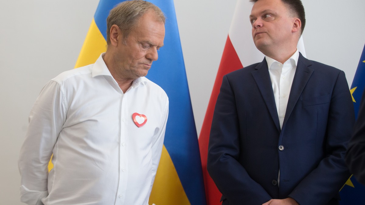 Donald Tusk i Szymon Hołownia