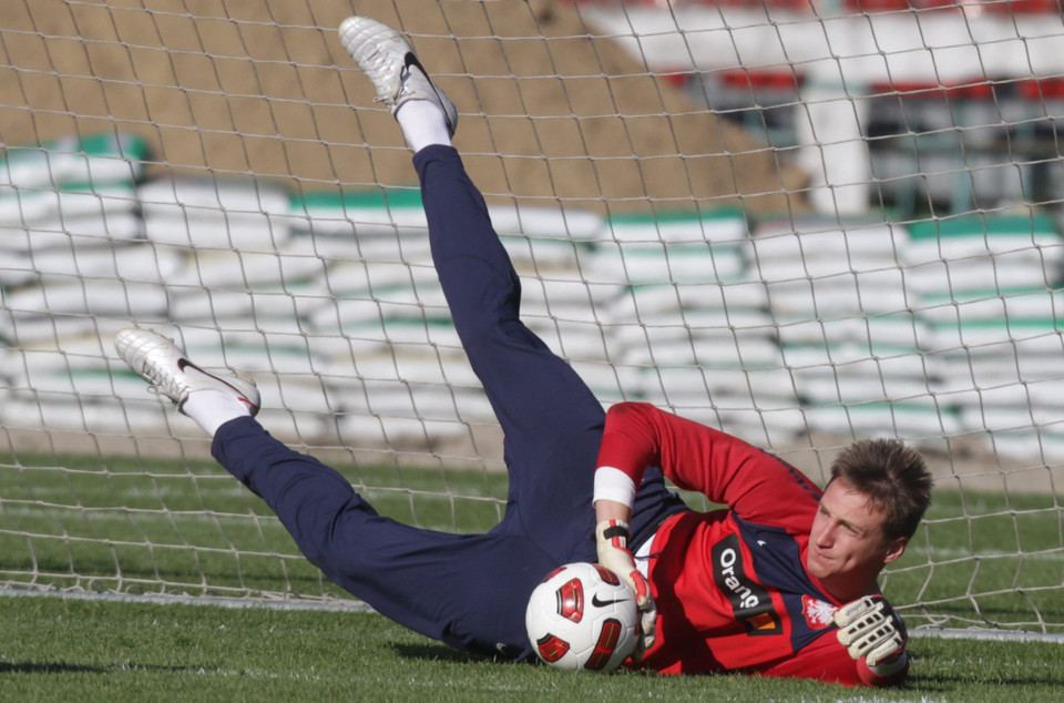 WARSZAWA TRENING PIŁKARSKIEJ REPREZENTACJI POLSKI